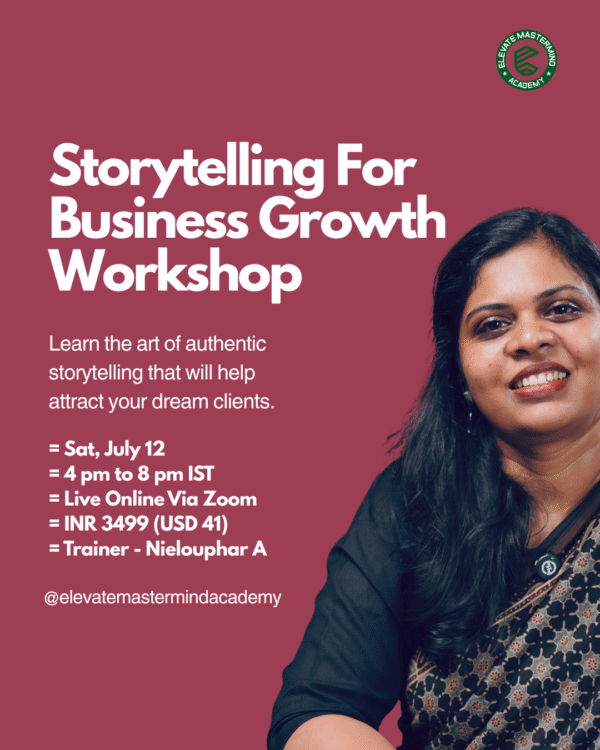 Storytelling For Business Growth Workshop